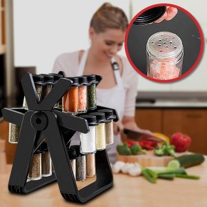 Organizator rotativ cu 18 borcane pentru condimente | FERRISPICE