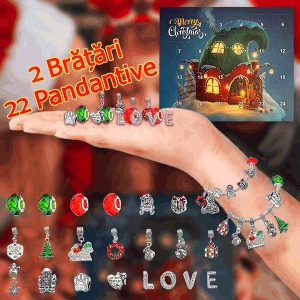 Calendar de Advent cu 2 brățări și 22 de pandantive | ADVENTBRACE