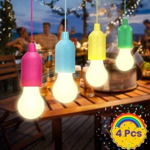 Becuri decorative alimentate cu baterii (4 buc.) | HALOGLO