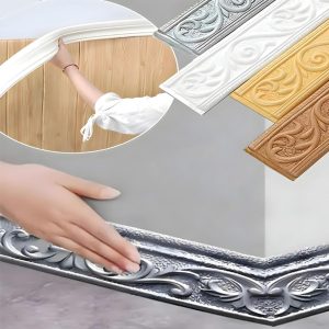 Bandă autoadezivă 3D pentru marginile pereților (2,25 m) | LINAWALL