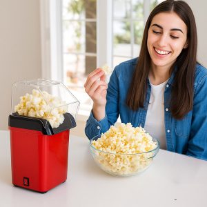 Aparat de făcut popcorn fără ulei cu preparare în 3 minute | KOKIPOP