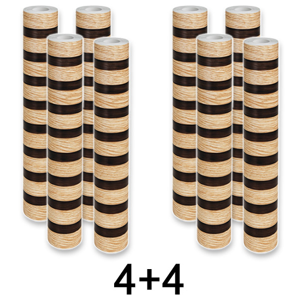 4x Autocolant pentru perete cu aspect de lemn natural | LINEWALL 1+1 GRATUIT