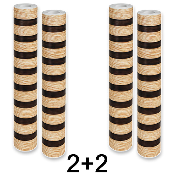 2x Autocolant pentru perete cu aspect de lemn natural | LINEWALL 1+1 GRATUIT
