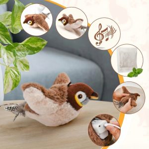 Jucărie interactivă pasăre care bate din aripi | CHIRRCAT